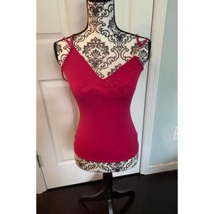 Nwot express vibrant fuchsia flirty cute  tank XS